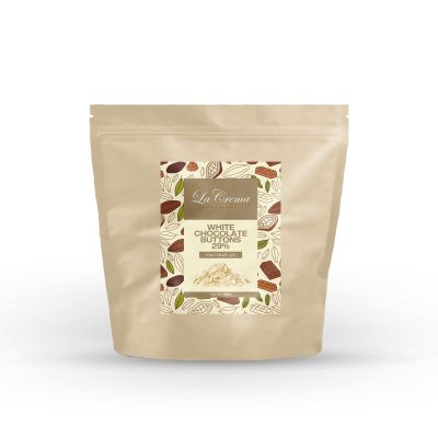 Lacrema White Couverture Chocolate Buttons 29% (5KG)