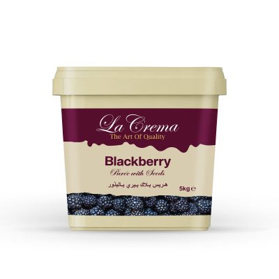 La Crema Blackberry Fruit Puree with Seeds (5KG)