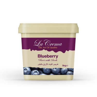 La Crema Blueberry Fruit Puree with Seeds (5KG)