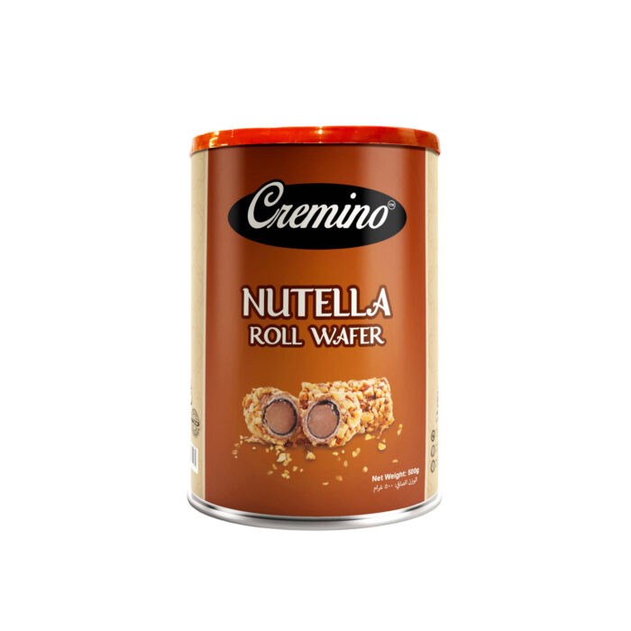 Cremino wafer rolls with nutella and milk chocolate