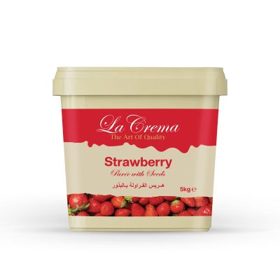 La Crema Strawberry Fruit Puree with Seeds (5KG)