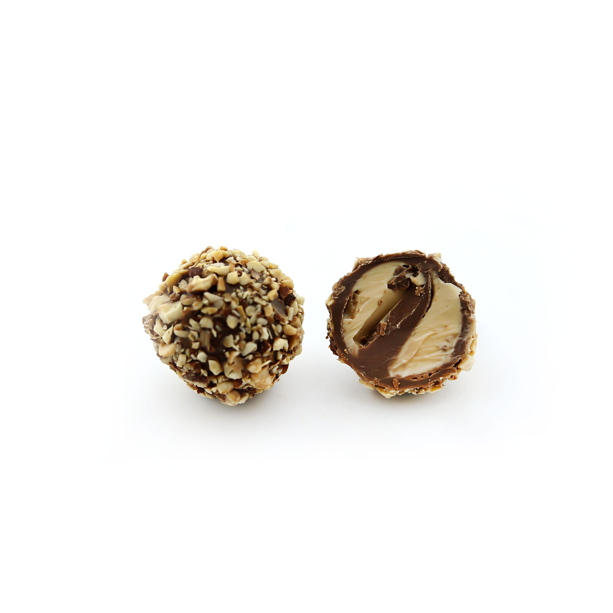 cremino-milk-chocolate belgium chocolate almond truffles