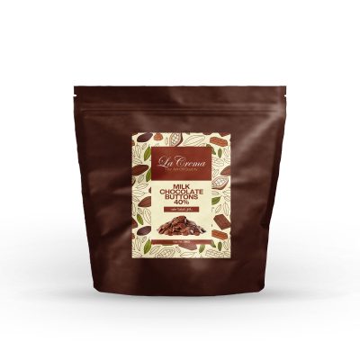 Lacrema Milk Couverture Chocolate Buttons 40% (5KG)