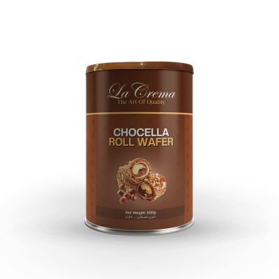 La Crema Wafer Rolls with Chocella & Milk Chocolate (500G)