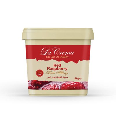 La Crema Red Raspberry Fruit Filling 70% (5KG)
