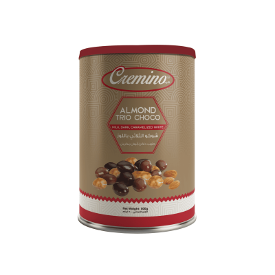 Cremino Almond Trio Choco – Milk, Dark & Caramelized White (500G)