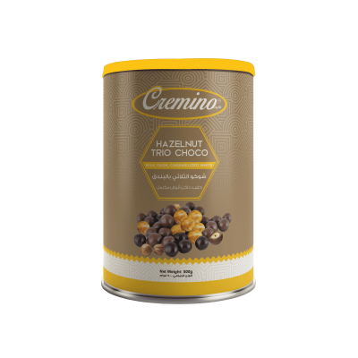 Cremino Hazelnut Trio Choco – Milk, Dark & Caramelized White (500G)