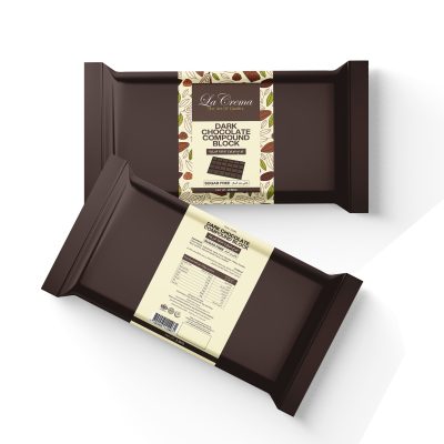 La Crema Sugar Free Dark Compound Chocolate Block (2.5KG)