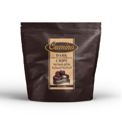 Cremino Sugar Free Dark Compound Chocolate Chips (5KG)