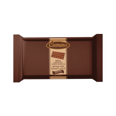 Cremino Sugar Free Milk Compound Chocolate Block (2.5KG)