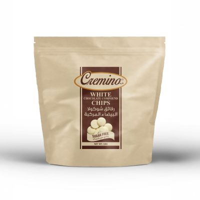 Cremino Sugar Free White Compound Chocolate Chips (5KG)
