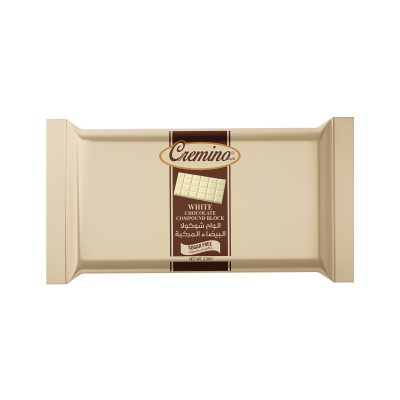 Cremino Sugar Free White Compound Chocolate Block (2.5KG)