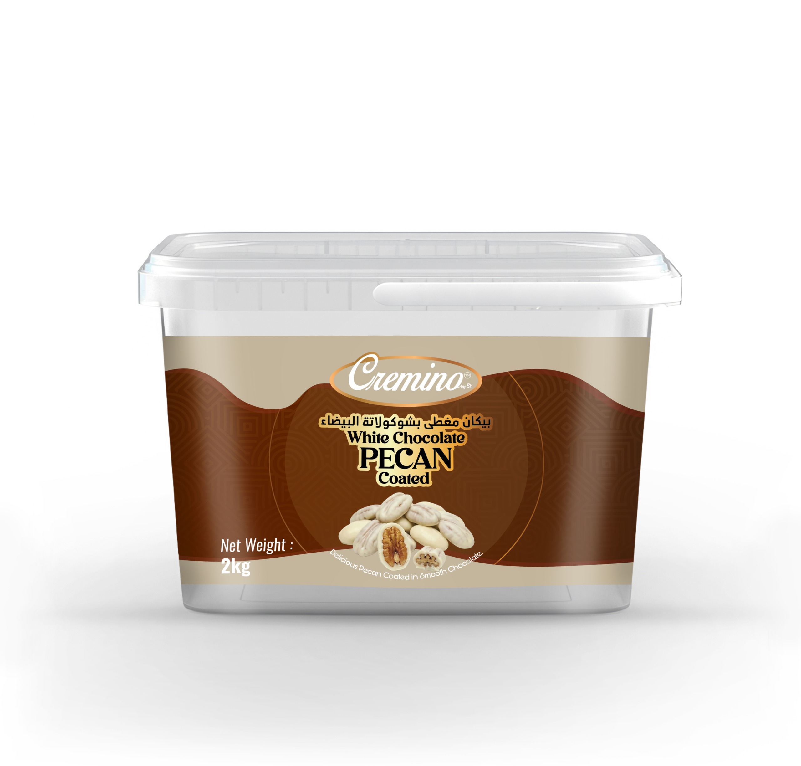 Cremino White Chocolate Pecan Coated (2KG)