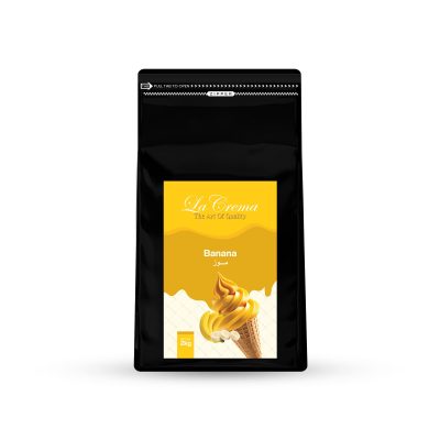 La Crema Banana Soft Ice Cream Powder Mix (2KG)