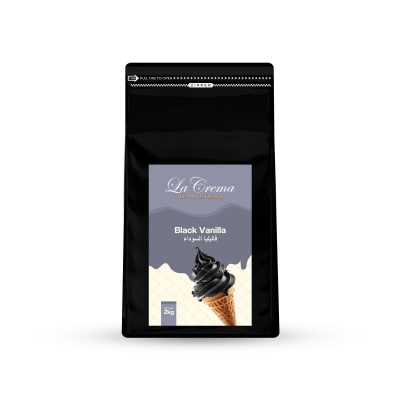 La Crema Black Vanilla Soft Ice Cream Powder Mix (2KG)