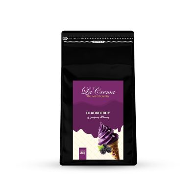 La Crema Blackberry Soft Ice Cream Powder Mix (2KG)