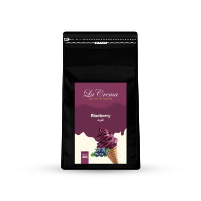 La Crema Blueberry Soft Ice Cream Powder Mix (2KG)