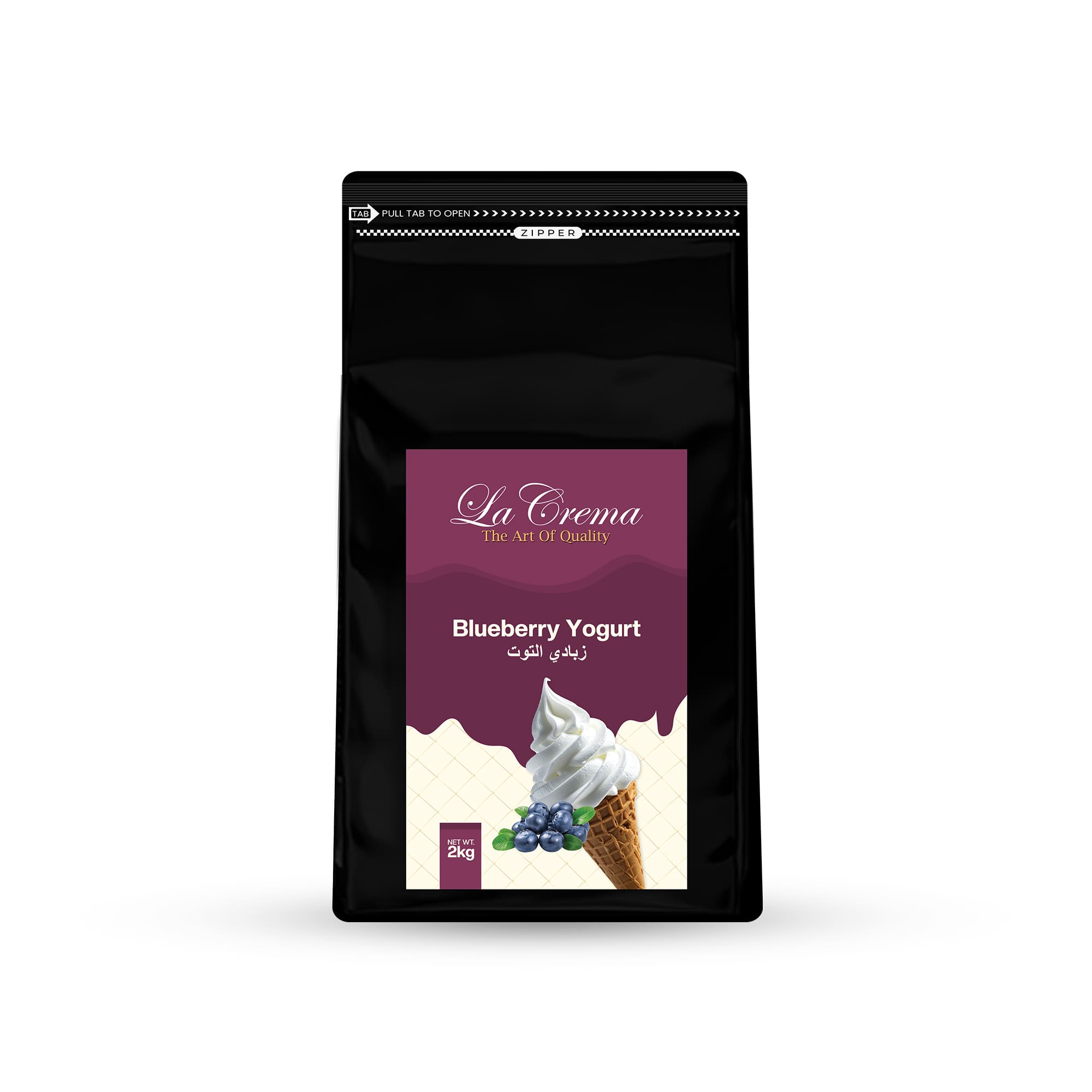 La Crema Blueberry Yogurt Soft Ice Cream Powder Mix (2KG)