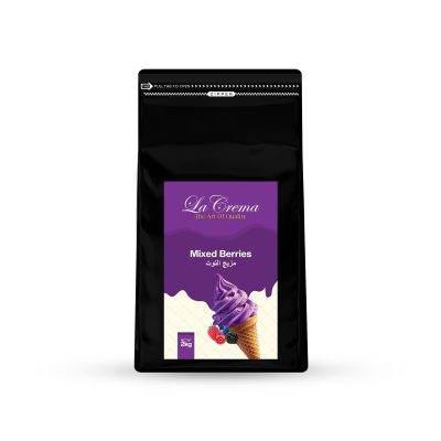 La Crema Mix Berries Soft Ice Cream Powder Mix (2KG)