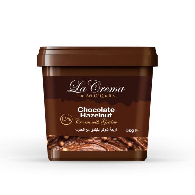 La Crema Chocolate Hazelnut Cream with Grains (5KG)