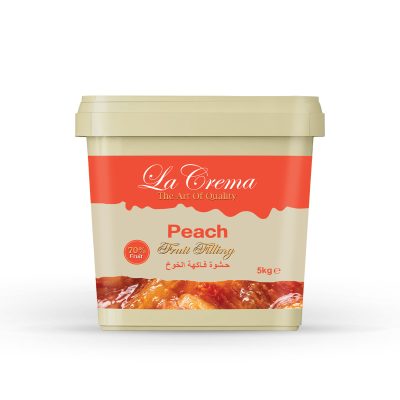 La Crema Peach Fruit Filling 70% (5KG)
